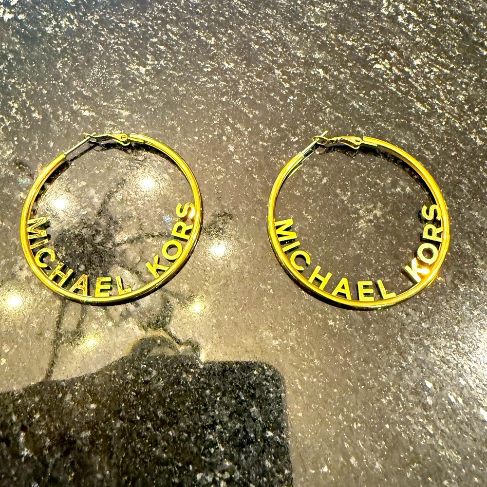 Micheal Kors hoop earrings